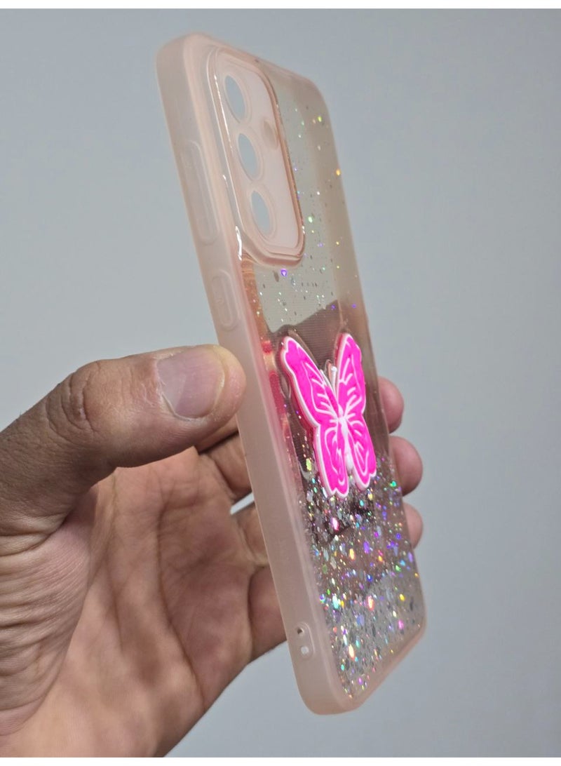 غطاء خلفي عليه فراشة متوافق مع هاتف سامسونج جلاكسي A36 - Image 2