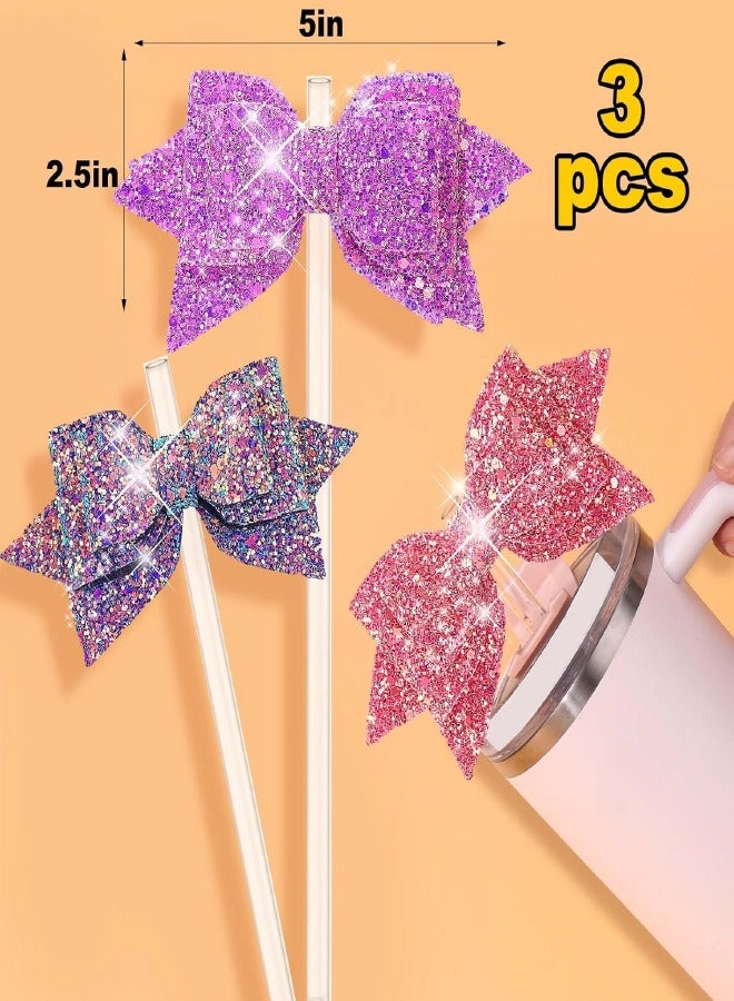 3Pcs Straw Topper for Simple Modern Tumbler, Bow Straw Decor for Cup Accessories - Image 5