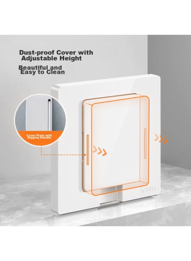 Bull Switch Socket, Recessed Socket, Adjustable Air Conditioner And Refrigerator Hidden Socket, Gtbz104, White, Three-hole, 16a - Image 3