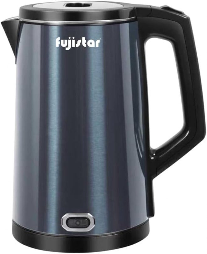 Fujistar FSKT403 Electric Kettle, 1.8L, Stainless Steel, Cool Touch Body, Auto Shut-Off, 1500W, 360° Rotational Base - Image 1