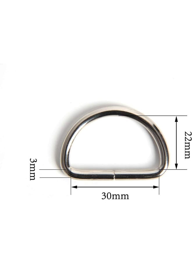 Generic - 60Pcs Metal Keychain Bulk with Key Chain Swivel Hooks D Rings and Slide Buckles for Handbag Purse Lanyard and Sewing Projects - Image 1