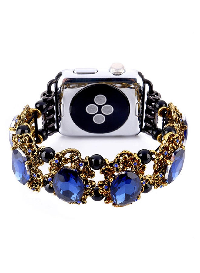 ISank Bracelet Replacement Band For Apple Watch 3/4/5 Royal Blue - Image 2