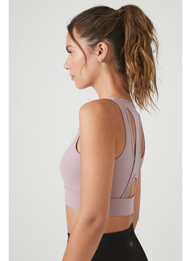 FOREVER 21 26 Graphic Zip-Up Sports Bra - Image 3