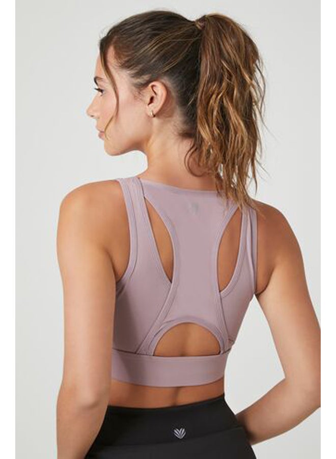 FOREVER 21 26 Graphic Zip-Up Sports Bra - Image 4