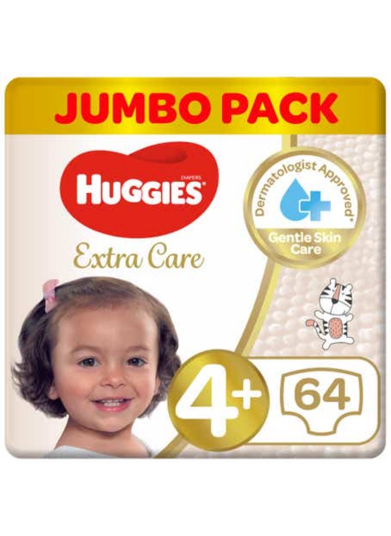 Huggies Size 4 Plus Mega Pack 64 Diapers 1016 Kg