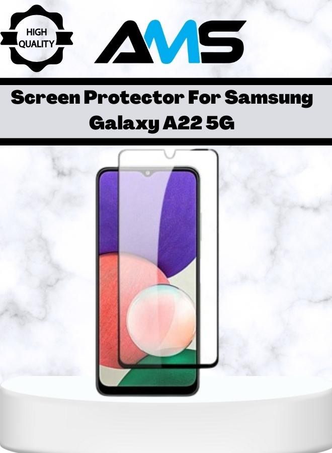 إيه إم إس شاشة حماية مصنوعه من الزجاج المقوى لهاتف  Samsung Galaxy A22 5G - Image 1