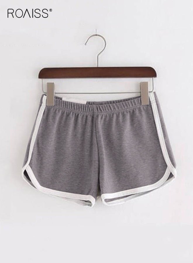 رويس المرأة مرونة عالية الخصر اللياقة البدنية السراويل موضة بلون الورك حقيبة اليوغا السراويل الصالة الرياضية التدريب السراويل مرونة زاوية مسطحة السلامة السراويل - Image 5