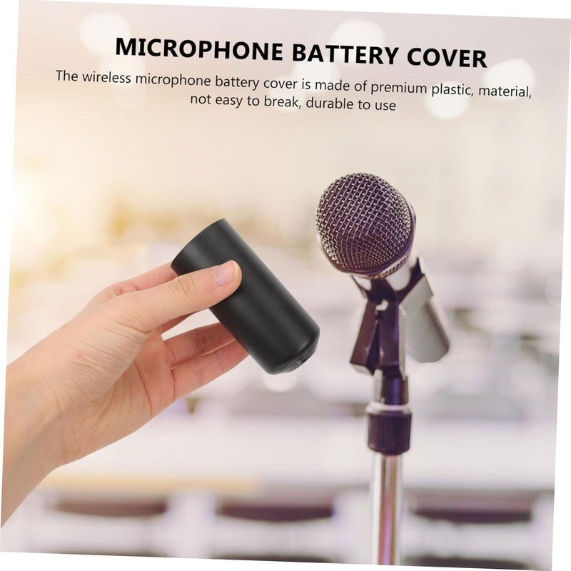 4pcs Mic Battery Covers for Plastic Wireless Mic Battery Screw Cap Covers Easy Install Remove - Image 3