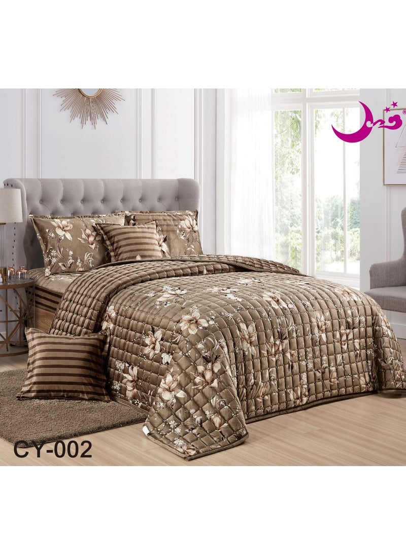 مفرش مضغوط مخمل مشجر شتوي مزدوج