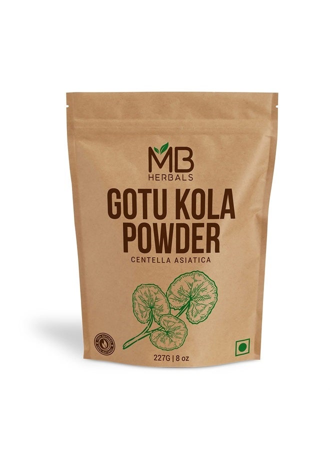 MB Herbals Gotu Kola Powder 227 Gram (0.5 lb / 8 oz) | Centella asiatica | Mandukaparni | Hair Care | Promotes Hair Growth - Image 1