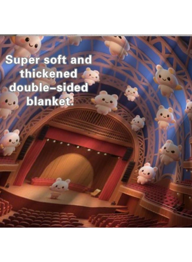 general Baby and children's cartoon flannel thin blanket (warm and comfortable, suitable for sleep, game use) 70cm*100cm - Image 3