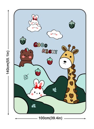 Kids Baby Blanket Unisex Newborn, Super Soft Comfy Giraffe Blanket, for Toddler Baby Nursery Bed Blankets Stroller Crib Shower Gifts, （Giraffe 39 x 55 Inch） - view 2