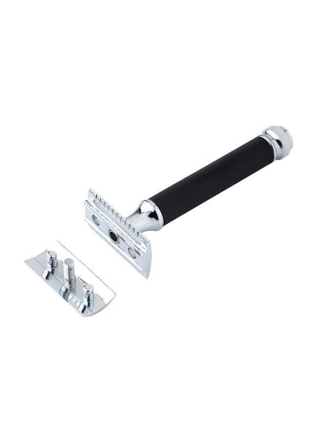 PEARL Shaving Double Edge Safety Razor For Men’S/Boy’S (2 Pieces Razor Twister) T-121 Black - Image 2