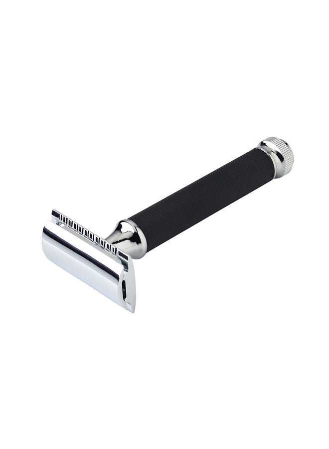 PEARL Shaving Double Edge Safety Razor For Men’S/Boy’S (2 Pieces Razor Twister) T-121 Black - Image 1