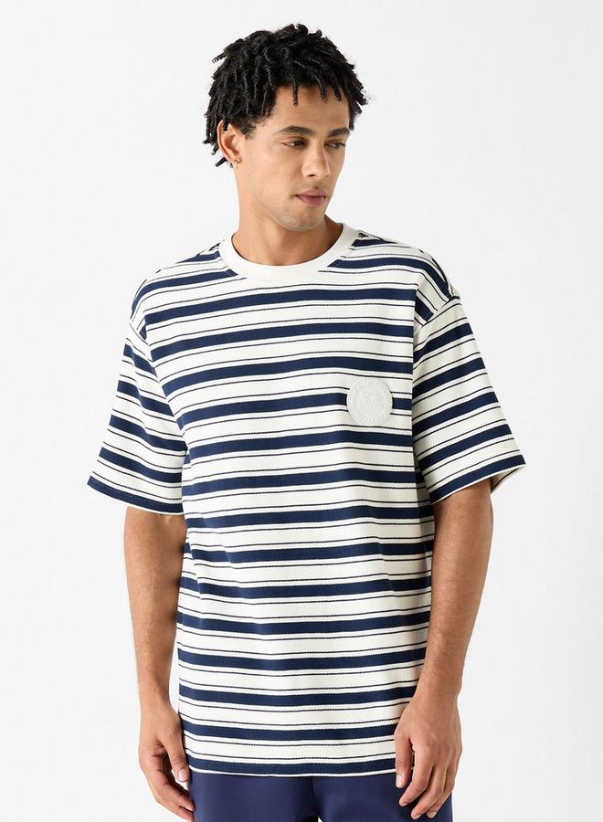 STARTER Striped T-shirt with Crew Neck and Short Sleeves - Image 1