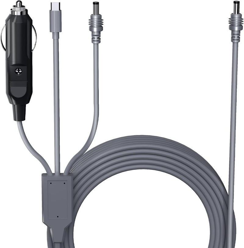 Zinweyton 3 in 1 Starlink Mini Cable 15FT/5M - USB C/Car Charger/DC to DC Power Replacement Waterproof - Image 1