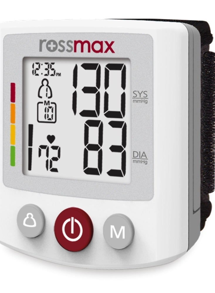 Rossmax Rossmax BQ705 XL Deluxe Automatic Wrist Blood Pressure Monitor - High Accuracy with Advanced Features Rossmax Blood Pressure Monitor Automatic Wrist BP Monitor XL Deluxe BP Device High Accuracy Blood Pressure Monitor Home Medical Device Easy Blood Pressure Tracking Advanced BP Monitoring  - Image 1