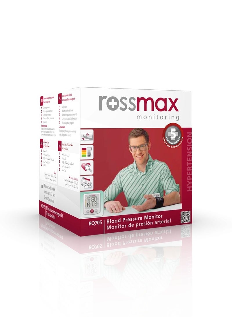 Rossmax Rossmax BQ705 XL Deluxe Automatic Wrist Blood Pressure Monitor - High Accuracy with Advanced Features Rossmax Blood Pressure Monitor Automatic Wrist BP Monitor XL Deluxe BP Device High Accuracy Blood Pressure Monitor Home Medical Device Easy Blood Pressure Tracking Advanced BP Monitoring  - Image 2