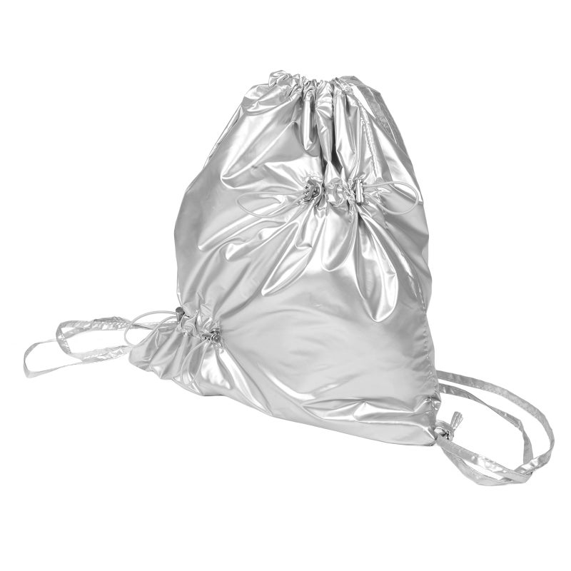 Nylon Bag Small Gym Bag Drawstring Foldable Large Capacity Travel Sports Backpack Drawstring Bag Nylon Backpack - Image 4