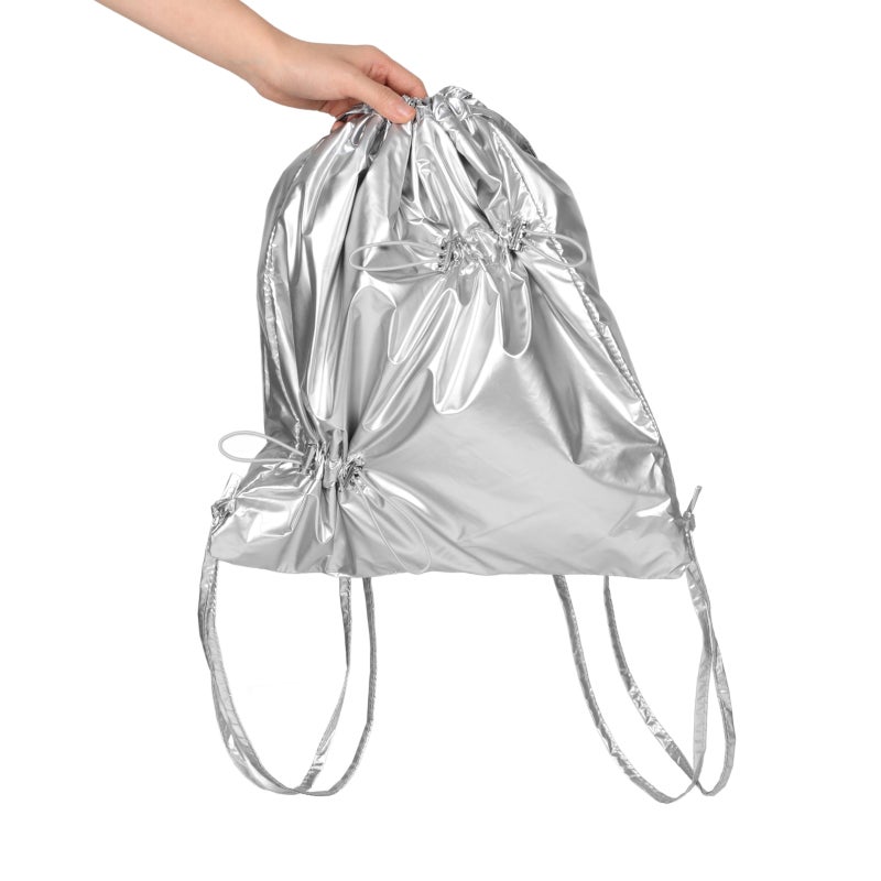 Nylon Bag Small Gym Bag Drawstring Foldable Large Capacity Travel Sports Backpack Drawstring Bag Nylon Backpack - Image 2