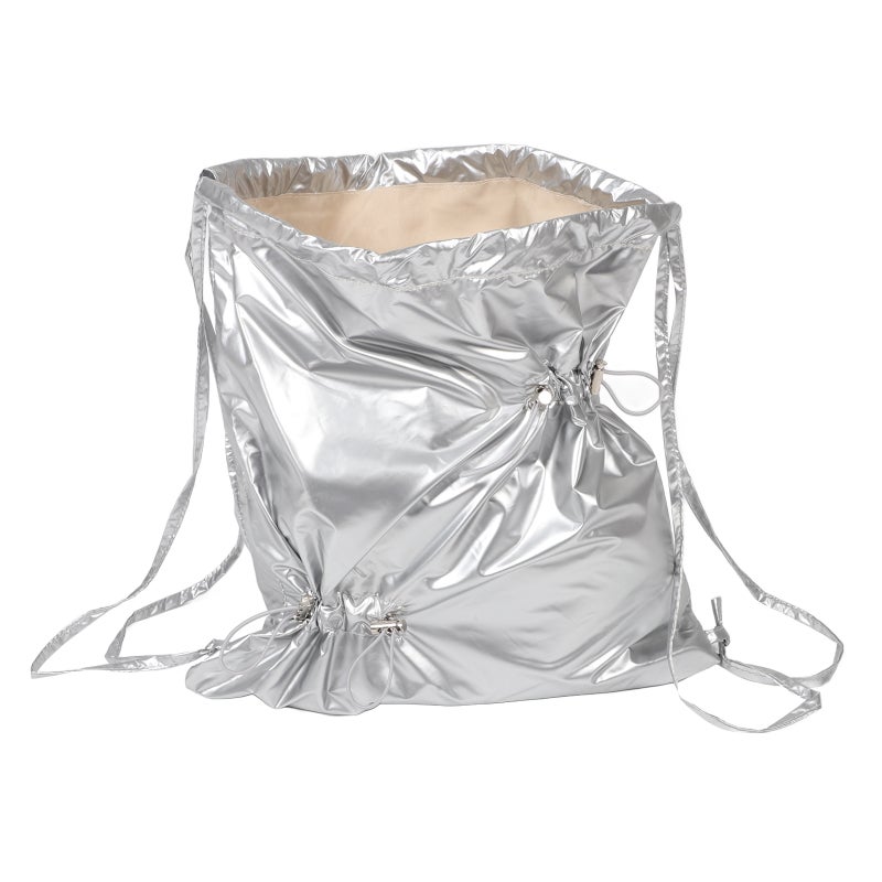 Nylon Bag Small Gym Bag Drawstring Foldable Large Capacity Travel Sports Backpack Drawstring Bag Nylon Backpack - Image 1