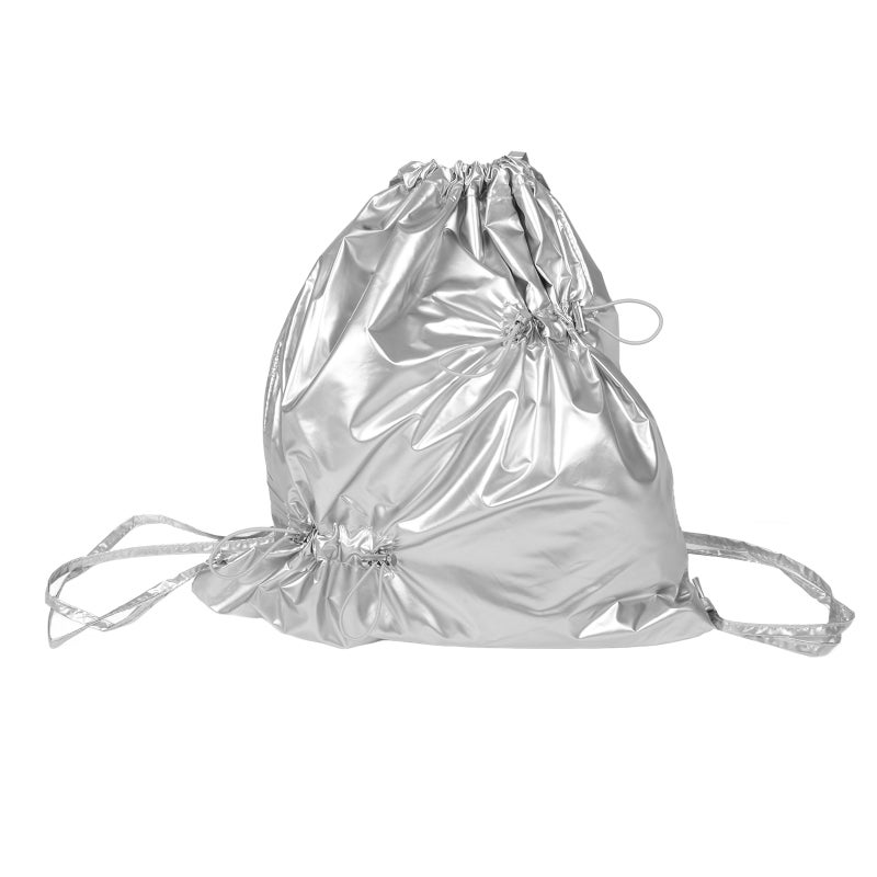 Nylon Bag Small Gym Bag Drawstring Foldable Large Capacity Travel Sports Backpack Drawstring Bag Nylon Backpack - Image 5