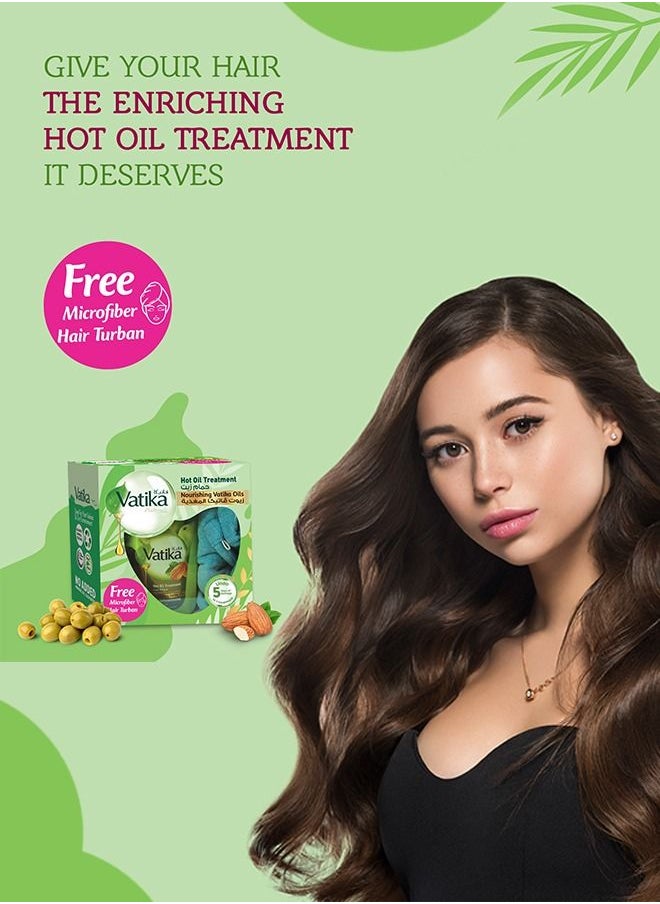 VATIKA - Vatika Naturals Hammam Zaith Hot Oil Treatment Olive & Almond For Intense Nourishment & Deep Conditioning - 1 kg + Microfiber Towel - Image 1