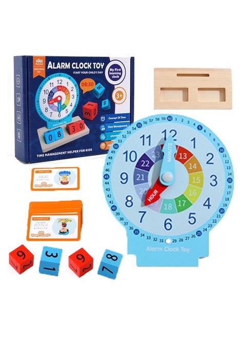 Learning Resources Student Clock Model Teaching Aids 12 Hour Time with 20 Cards 2 Cubes 1 Stand Demonstration Clock Develops Time and Early Math Skills for Kids