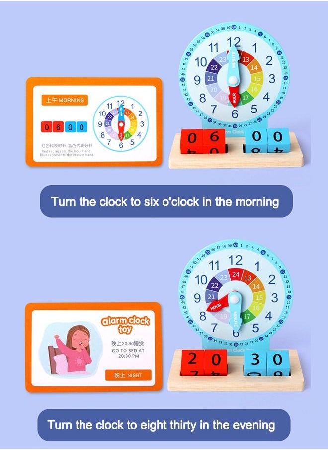 Learning Resources Student Clock Model Teaching Aids 12 Hour Time with 20 Cards 2 Cubes 1 Stand Demonstration Clock Develops Time and Early Math Skills for Kids