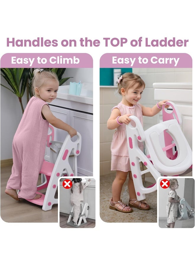 PRIMLECT Potty Training Toilet Seat with Step Stool Ladder - Image 3