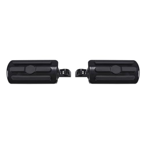CELOMT 10mm Motorcycle Footpegs Passenger Foot Pegs Highway Pegs Fit Harley Sportster Softail Dyna Touring (Black) - Image 2