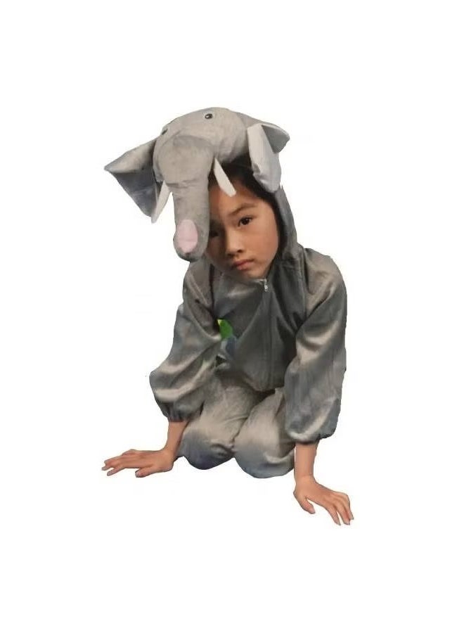 Toy Box Elephant Costume, Kids Animal Costumes Boys Girls Fancy Dress Outfit Cosplay, Size XL(8-10 Years) - Image 3