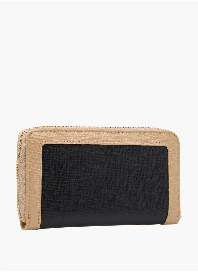 Flora Bella By Shoexpress Monogram Print Zip Around Wallet