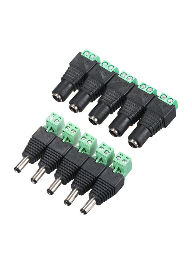 NIBEMINENT Power Plug Connector Adapter Black 0.08kg  - Image 1