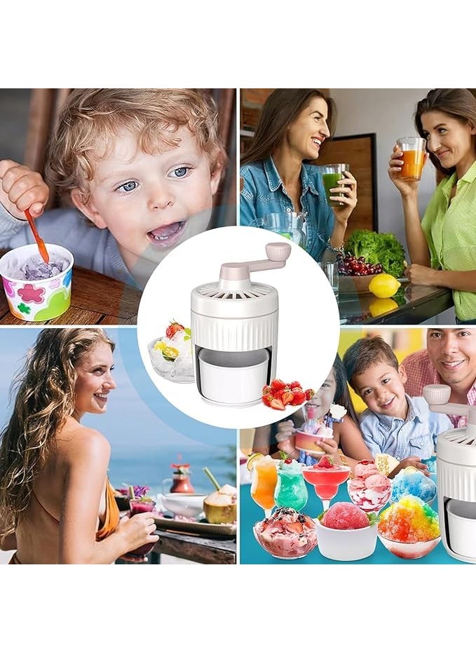 VIRZA TRADE ICE Crusher Ice Shaver Manual Ice Shaver Hand Machine Detachable Manual Ice Crusher Portable Snow Cone Maker for Home Offices Outdoors Smoothy Drink  - Image 5