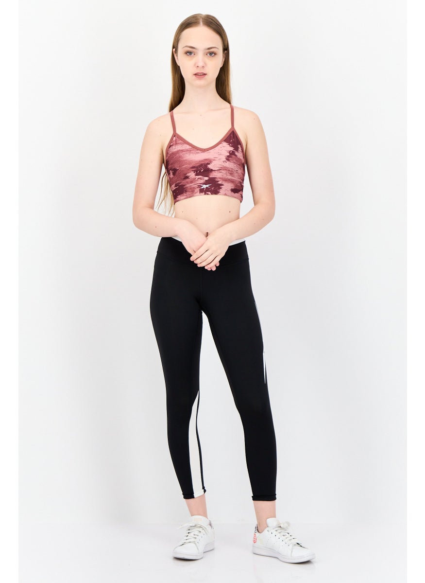 Reebok Women Lightly Padded Training Sports Bra, Old Rose  - Image 4