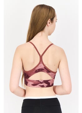 Reebok Women Lightly Padded Training Sports Bra, Old Rose  - Image 2