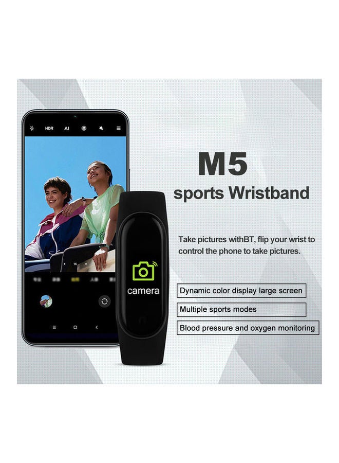 NIBEMINENT M5 Intelligence Heart Rate Blood-Pressure Detector Waterproof Fitness Wristband Black  - Image 2