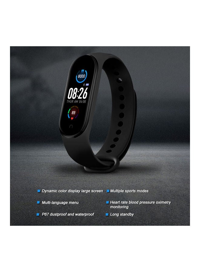 NIBEMINENT M5 Intelligence Heart Rate Blood-Pressure Detector Waterproof Fitness Wristband Black  - Image 4