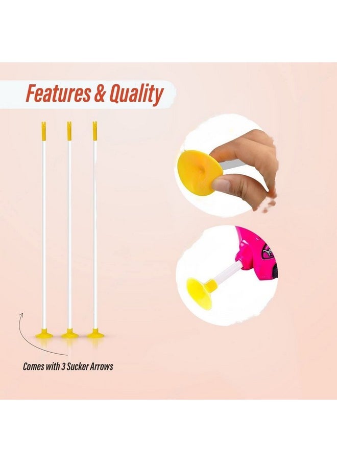 Planet of Toys - Planet Of Toys 10 Arrows for Archery Set for Kids (10 Spare Arrow) Outdoor/Indoor Target Game for Kids - (Yellow) - Image 1