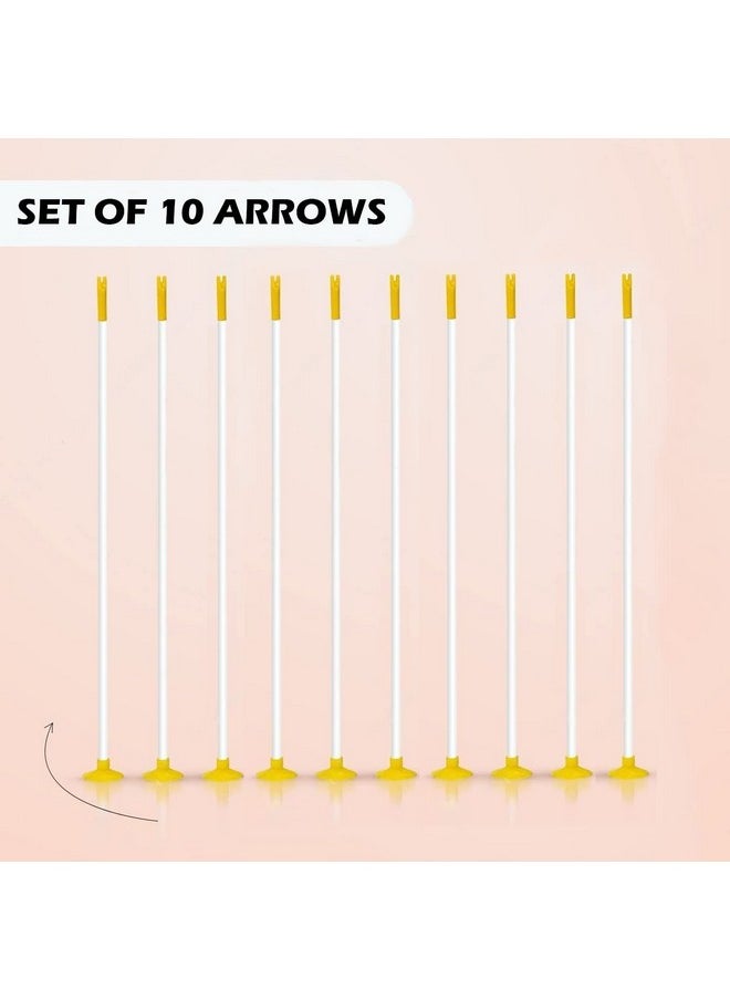 Planet of Toys - Planet Of Toys 10 Arrows for Archery Set for Kids (10 Spare Arrow) Outdoor/Indoor Target Game for Kids - (Yellow) - Image 1
