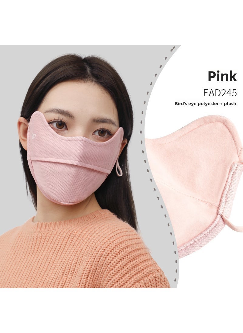 Generic 2024 Nylon UPF100 Slimming UV Protection Cooling Face Mask 245# Lotus color (winter polyester)