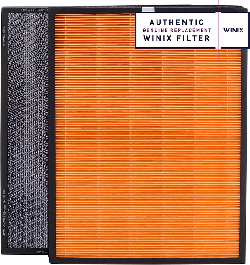 WINIX Replacement Filter T for Air Purifier ZERO Pro and HR1000 Air Purifier HEPA filter 99999 and Activated Carbon Pellet filter