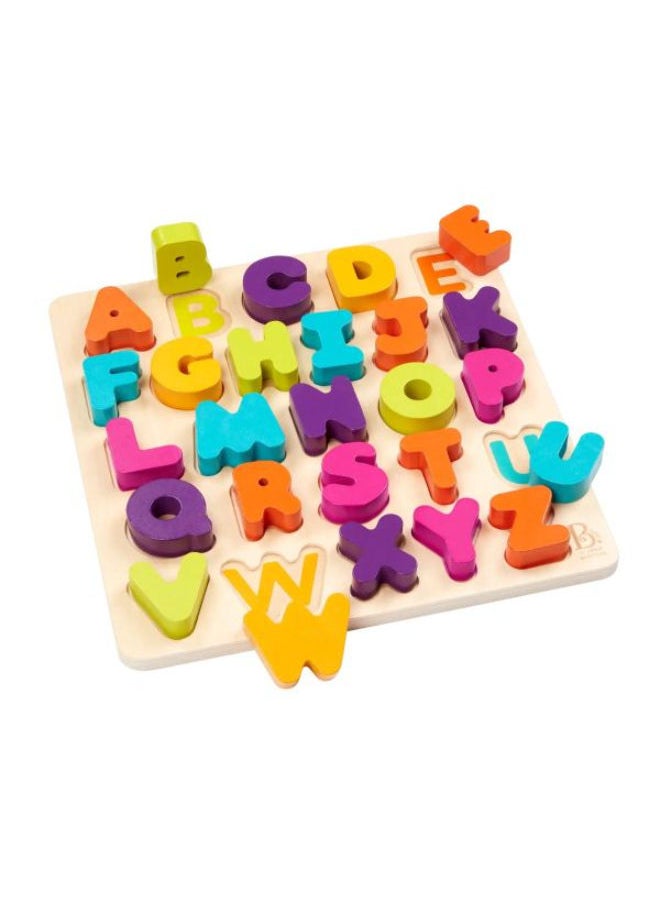 B. Toys Alphabet Puzzle – 26 Wooden Letters  - Image 1