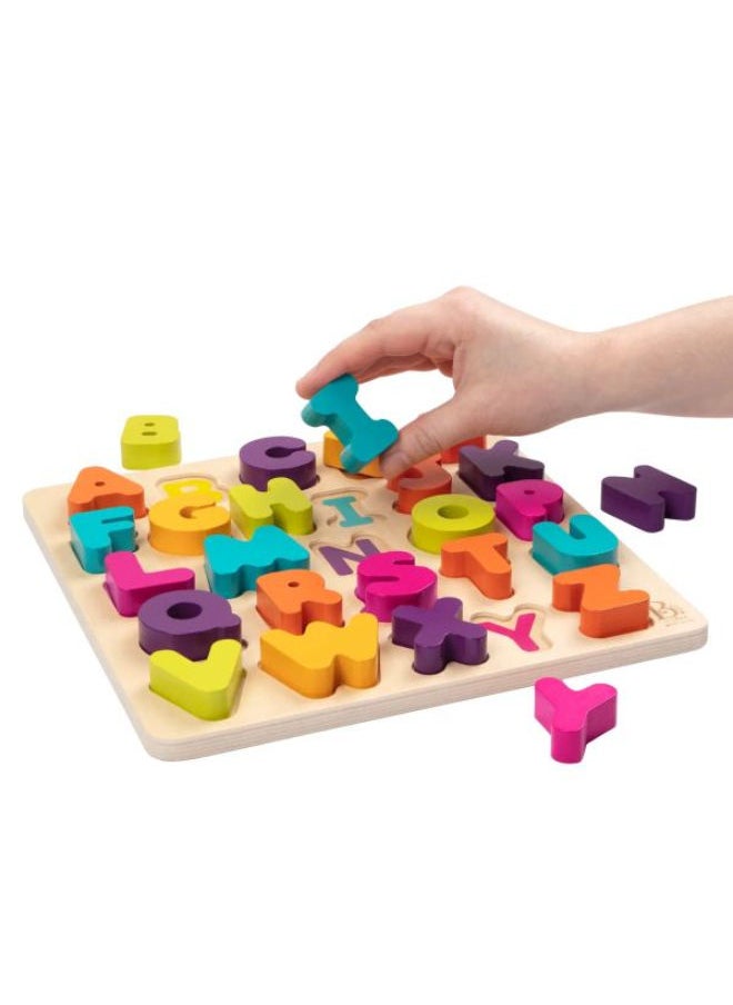 B. Toys Alphabet Puzzle – 26 Wooden Letters  - Image 2