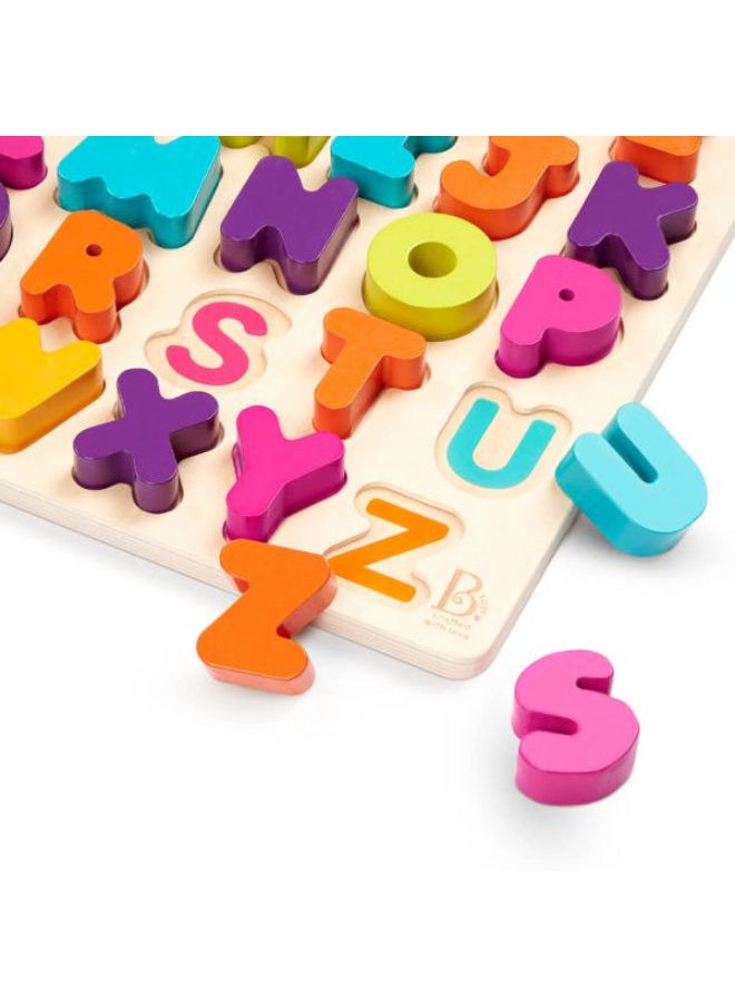 B. Toys Alphabet Puzzle – 26 Wooden Letters  - Image 3