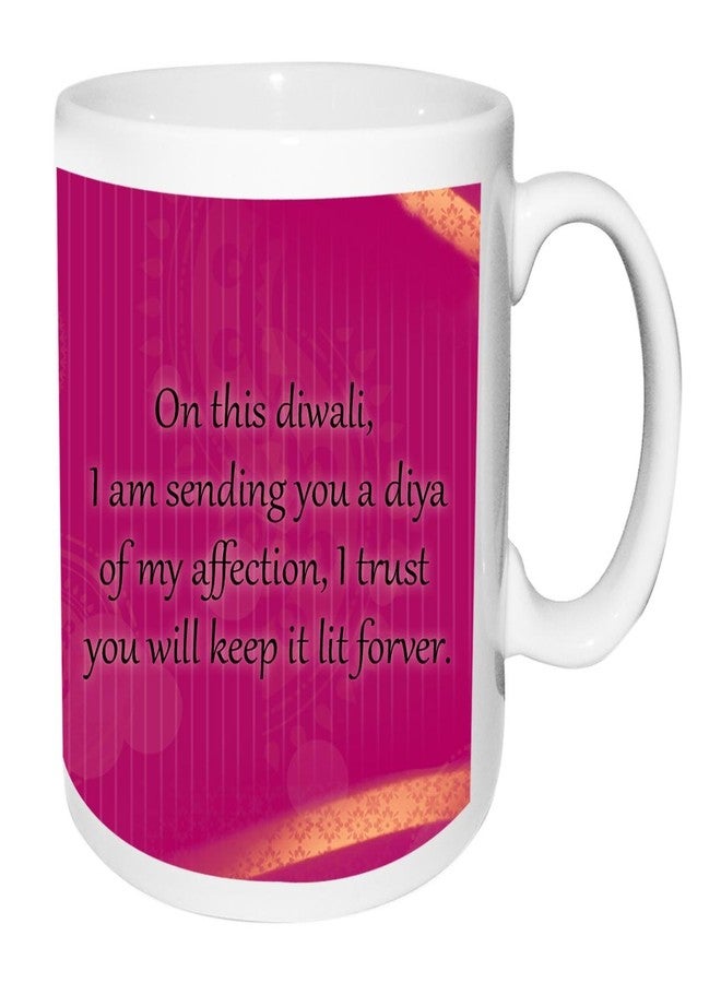 Alwaysgift Happy Diwali 2 Diyas, Jelly Candles, Quotation Photo Frame & Mug Combo Set - Image 4