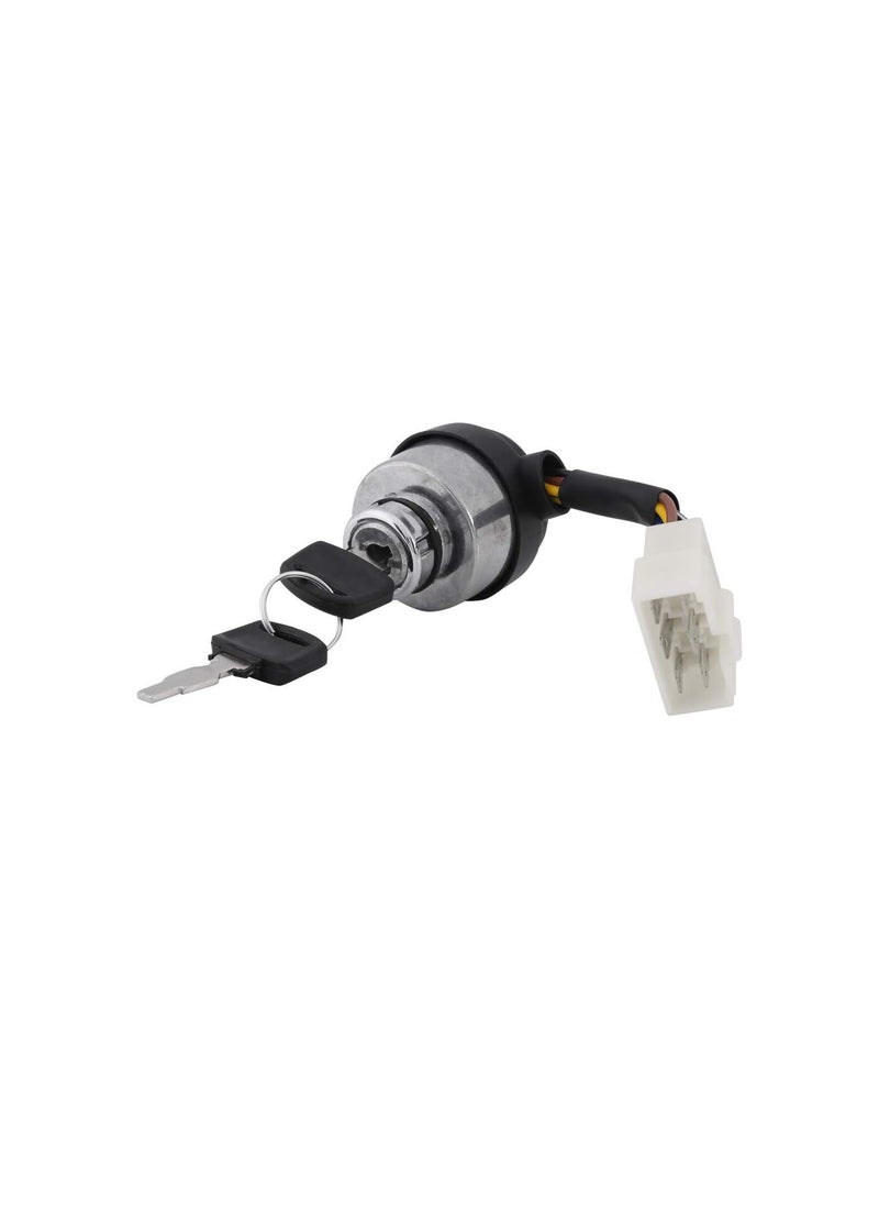 6 Wire 188F 2.5-6.5KW Start Switch, Generator Key, Ignition Switch, Easy Replace Height 1.77inch For 188F Gas Generator
