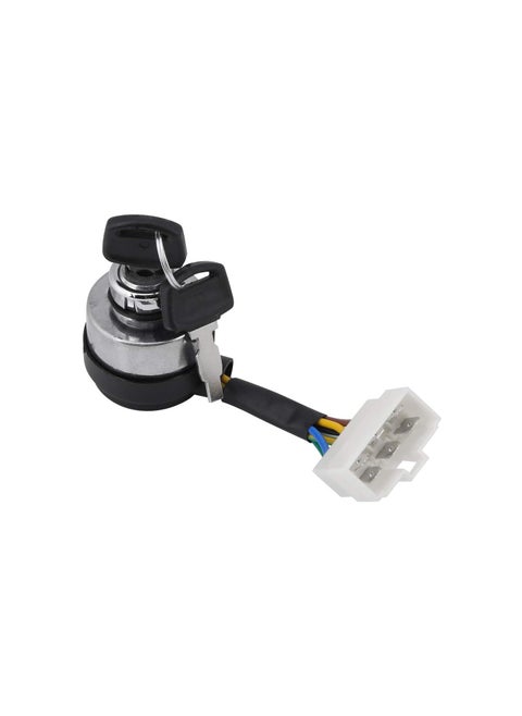 6 Wire 188F 2.5-6.5KW Start Switch, Generator Key, Ignition Switch, Easy Replace Height 1.77inch For 188F Gas Generator