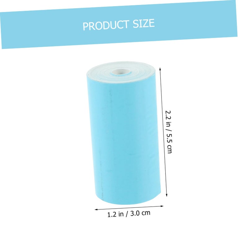 Blue Thermal Printer Paper 4 Rolls Multipurpose for Hospital Receipts and Bank Queuing Smooth Printing - Image 5